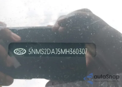 2021 Hyundai Santa Fe Sel z USA, uszkodzony, nr VIN 5NMS2DAJ5MH360307